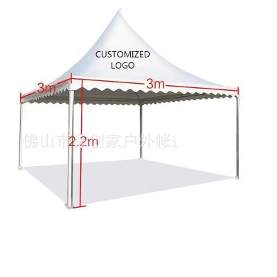 China 2021 New Metal Minimalist 650g PVC Coated Outdoor Backyard Wedding Party Events Advertising Gazebo 4*4m Car Tent Garage for sale