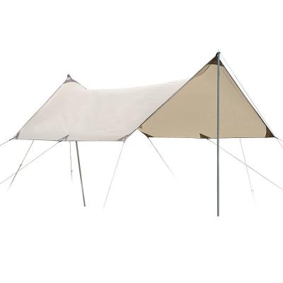 China Good Quality 3*4m Practical Professional Camping Tent Canopy Hanguing Glamping Tent Khaki S-34C for sale