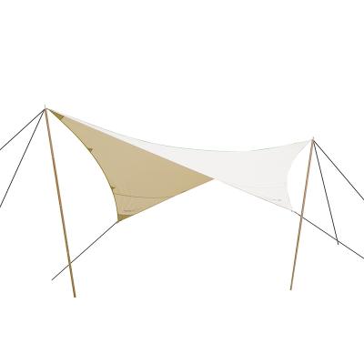 China Modern Simplicity 5.1*4m Khaki Modern Practical Economy Glamping Tent Camping Tent Luxury Canopy S-4C for sale