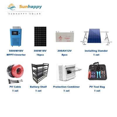 China Home: Solar Panel China Design Wholesale 5kw Wind And Hybrid Systems Solar Energy System for sale