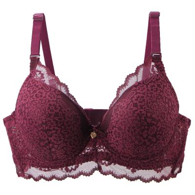 China 2022 New sexy lace QUICK DRY floral women cup bras 36/80 38/85 40/90 42/95 44/100 46/105 CD cup lift up underwear plus size lingerie for sale