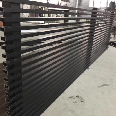 China Modern China Made Hot Sales Aluminum Railing Balcony Railing Designs Aluminum Slat Fence Used For Exterior Decoration for sale