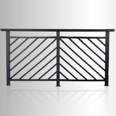 China Customized High Quality Modern Decorative Yard Entrance Horizontal Aluminum Fence for sale