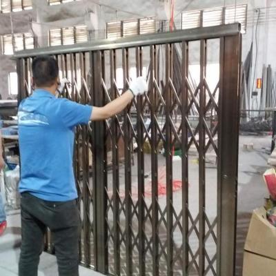 China Anti-theft Aluminum Retractable Aluminum Doors Security Doors Windows Lattice Entry Lattice Burglar Bars for sale