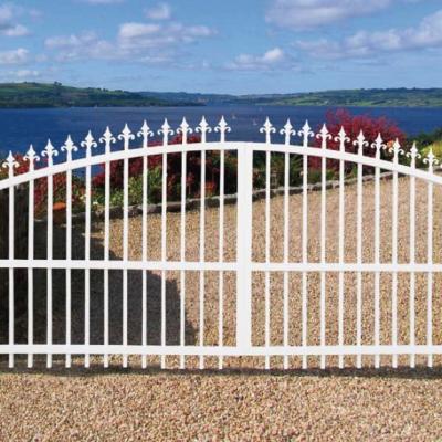 China Modern continental aluminum gate system hot sale metal gate villa aluminum gates and barriers aluminum gate for sale