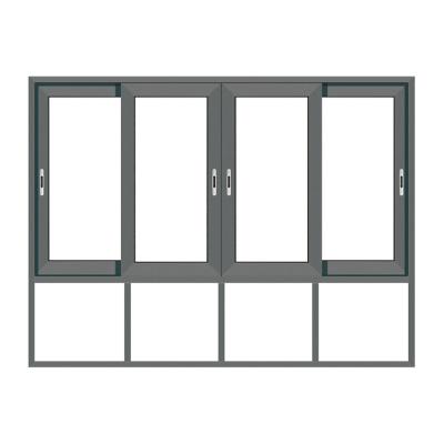 China French white aluminum interior silent sliding door and window screen window magnetic high quality factory good prices for sale