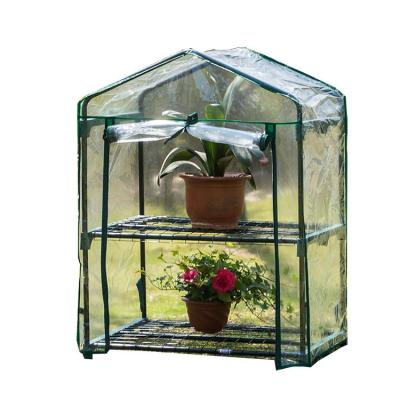 China Easily Assembled Waterproof 2 Tier Tent Hot Plant Growing Indoor Outdoor Mini Garden Greenhouse for sale