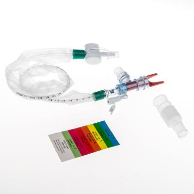 China CSS Original Design With Tip Hospital ICU Care Suction Tube 72H 16Fr Blue Soft Critical Auto Flushing Closed Catheter for sale