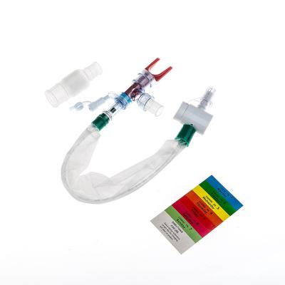 China CSS Original Design With Blue Soft Tip On Hot Sales 72H Double Swivel Automatic Closed Suction Catheter Medical Consumables for sale