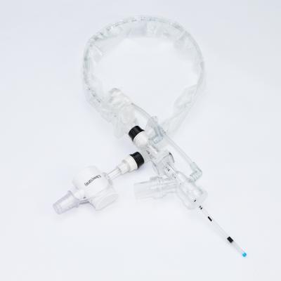 China CSS Original Design with Blue Soft Tip Focus on 72H Grade Closed Suction System Adult Closed Luer Suction CatheterPush Switch and Lock 10Fr for sale