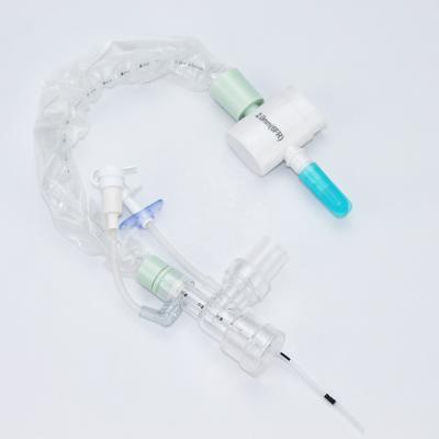 China CSS Original Design With Blue Soft Tip 6FR Closed Suction Catheter 24H Closed Suction System For Child for sale