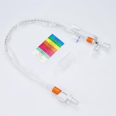 China CSS Original Design With Larger Blue Soft Tip Size For Adult 16Fr Closed Suction Catheter 24H Closed Suction System L-Piece for sale