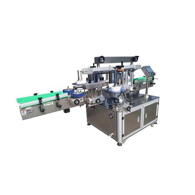 China 2 Double Sides Stable Automatic Corner Machinery Sticker Label Beverage Performance Labeling Machine For Cup Bottles for sale