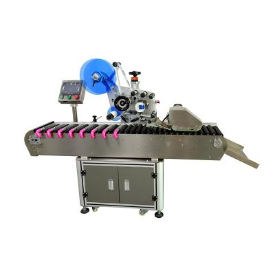 China Automatic Horizontal Beverage Bottle 50ml Labeling Machine Lipstick Jar Labeling Machine for sale