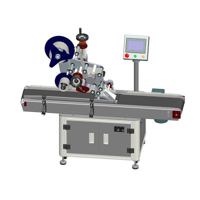 China Beverage automatic surface applicator labeling machine pouch flat top labeling machine for paging plastic bag for sale