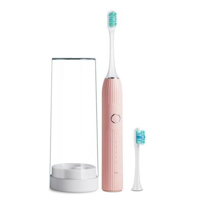 China Battery Operated Rechargeable Ultrasonic Brush Electronic Sonic Toothbrush ipx7 Set For Adults for sale