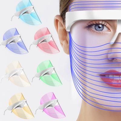 China Skin Rejuvenation Skin Care 7 Colors Led Light Therapy Face Beauty Mask for sale