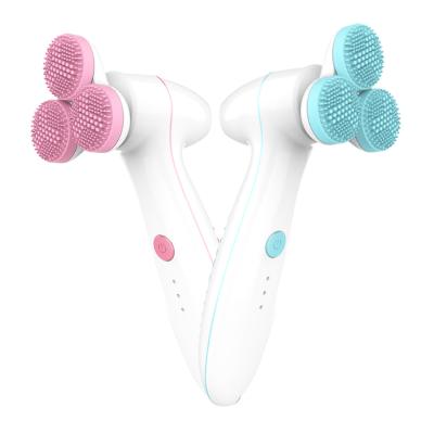 China 3D Massage Silicon Trimming Machine DEEP CLEANING Facial Cleansing Brush for sale