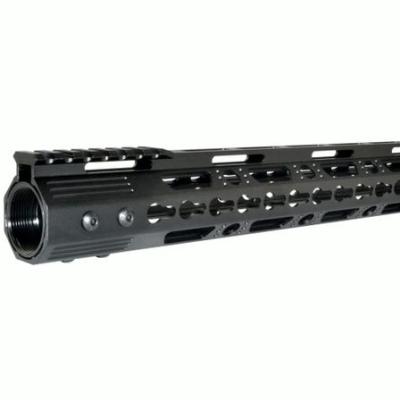 China 16.5” LENGTH KEYMOD Aluminum FREE FLOATS HANDGUARD WITH PARTIAL TOP RAIL FOR 223/5.56 for sale