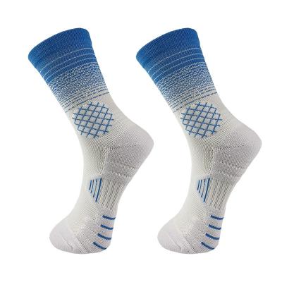 China New Pro Competition High Quality Breathable Letter Sports Breathable Outdoor Road Men Cycling Running Socks for sale