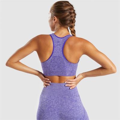 China Women Antibacterial Hot Workout Sports Bra Yoga Running Fitness Fashion Seamless Sports Bra for sale