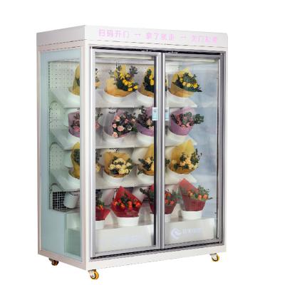 China Commercial Single-temperature Kimay Self-Service Flower Vending Machine Fresh Flower Display Cooler Refrigerator for sale