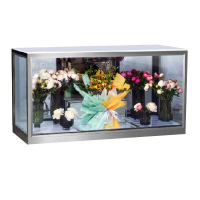 China Wholesale Fresh Flower Display Fridge Counter Bar Frame Single-temperature Kimay Stainless Steel Commercial Refrigerator for sale