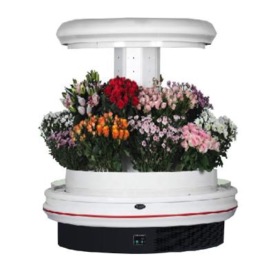 China Single-temperature Kimay Hot Selling Durable Design Round Commercial Fridge Fresh Flower Display Cooler for sale