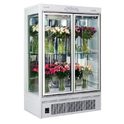 China High Quality Single-temperature Kimay Design Double Layer Nice Flower Shop Fresh Flower Display Refrigerator for sale