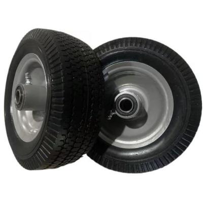 China Durable Solid Hotels PU 8X3INCH Polyurethane Foam Wheel for sale