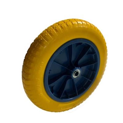 China Lightweight Hotels Trolley Flat PU Foam Polyurethane Freewheel for sale