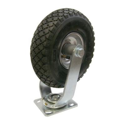 China 3.00-4 Inch Rubber And Steel Caster Swivel Factory 10 Rubber And Steel Wheel for sale