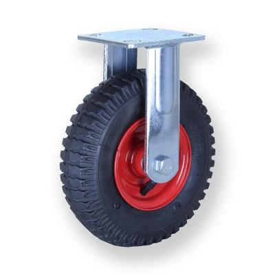 China 8 Inch 2.50-4 Rubber Casters Inflatable Rubber Pneumatic Wheels for sale