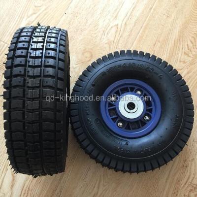 China Hotels Pneumatic Wheel With TT Plastic Rim 4.10/3.50-4 4 PAIRS for sale