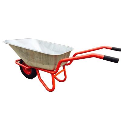 China 72L Metal Wheel 4.00-8 Construction Barrow Wheel Barrow With Pneumatic Tires for sale