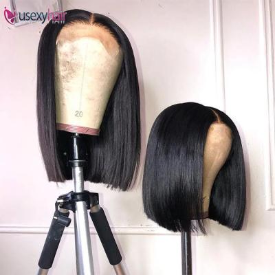 China Virgin Human Hair Pixie Raw Indian Original Lace Front Wig Body Wave 13x4 Bob HD Lace Closure With Baby Hair Women Lace Wig Natural Hair for sale