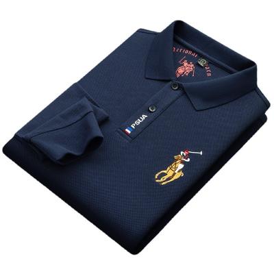 China Promotional good quality men's shirts QUICK DRY 2021 custom logo men's cotton polo shirt men's T-shirts for sale