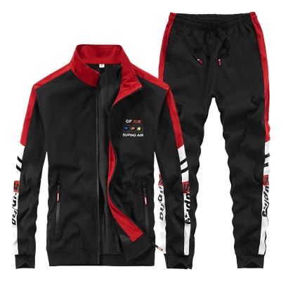 China Windproof casual sports suit handsome clothes and men's jacket fashionable long pants coat for sale