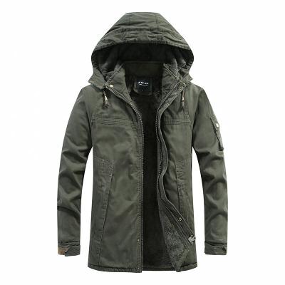 China Regular Hot Sale Cargo Pants Jacket Men's Plus Size Thickened Velvet Padded Coat Men's Jacket for sale