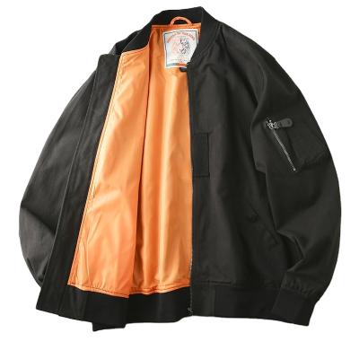 China Autumn New Fashion Baseball Collar Men's Pilot Windproof Retro Jacket Casual Coat for sale