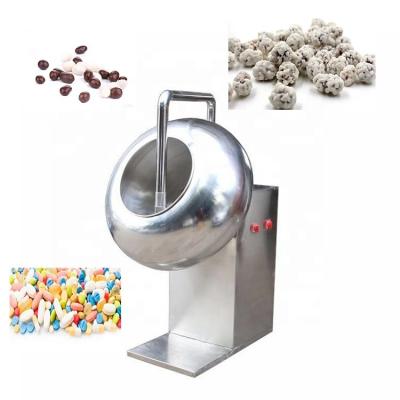 China Industrial Sugar Saving Pan Chocolate Coating Pan Machine Energy Tablet Peanut Nut Almond Polishing Thin Film Pill Coater Price for sale