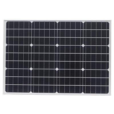 China Manufacture solar panel monocrystalline silicon 50W photovoltaic solar panel for all energy system outdoor ip65 650*440*25*20mm for sale