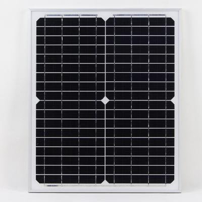 China AOYAGE Single Cheap Solar Panel 20W 18V Crystal Glass Anodized Aluminum Alloy China Solar Panel Set 420*350*17mm for sale