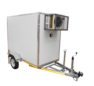 China Small Truck Low Price Body Automation Equipment Box Trailer Refrigerator Truck Trailer For Sale for sale