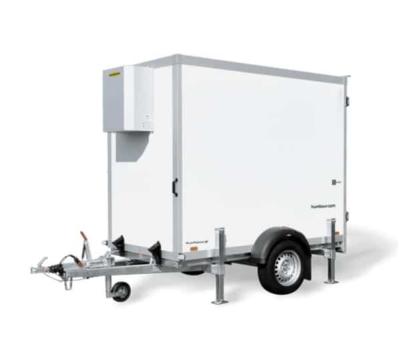 China Hot Sale High Quality Automation Equipment Mini Single Axle Movable Light Refrigeration Trailer for sale