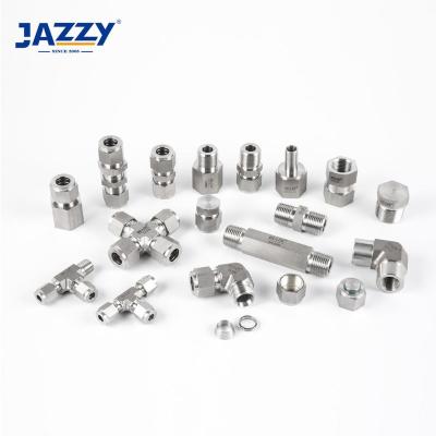 China For Water DE-LOK Stainless Steel Union Male Female Union Elbow Tee Instrumentation Tube Fitting for sale