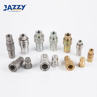 China Factory Direct ISO Factory Direct Carbon Steel JEWELRY #45 steel/brass/stainless forged carbon steel/stainless/brass hydraulic quick release coupling for sale