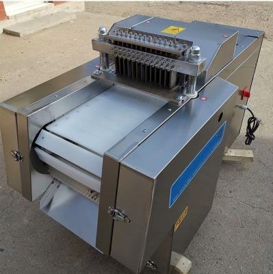 China Snack Bar Fresh Meat Cube Cutting Machine With 360kg/h Cutting Quantity for sale