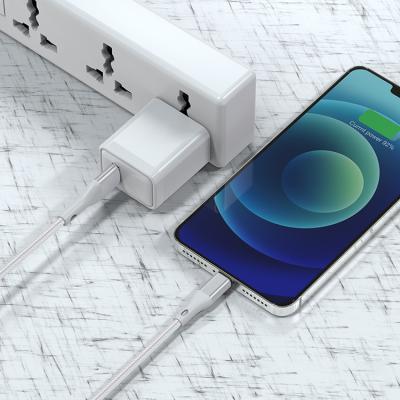 China New Aluminum Alloy Shell Nylon Braided 5V 2.4A High Speed ​​Transmission 2021 USB Fast Charging A To 8pin Cable For iPhone Charging for sale