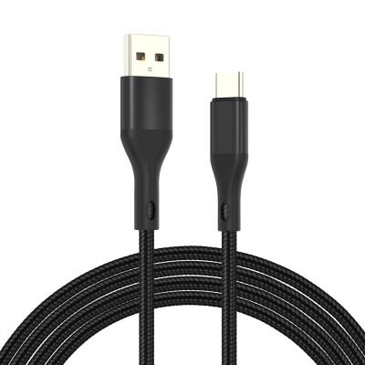 China High Speed ​​Transmission 1M Nylon Weave Aluminum Alloy Mobile Phone Charging And Fast Charging Type C Data 2.4A USB-C Cable for sale